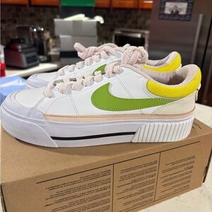 Size 7.5 - Nike Court Legacy Lift Feel Love Women Size (New without box)